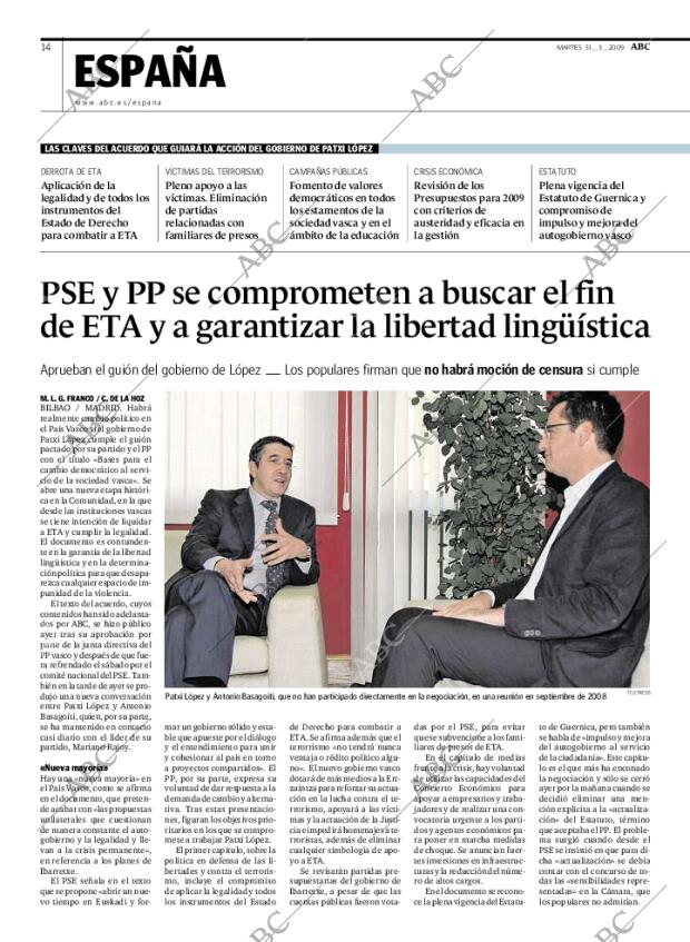 ABC MADRID 31-03-2009 página 14