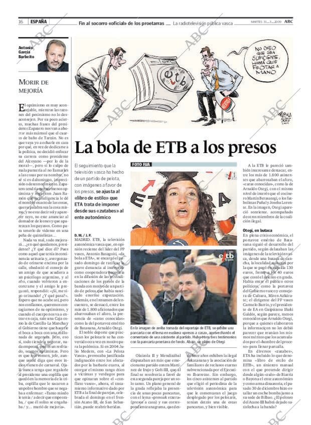 ABC MADRID 31-03-2009 página 16