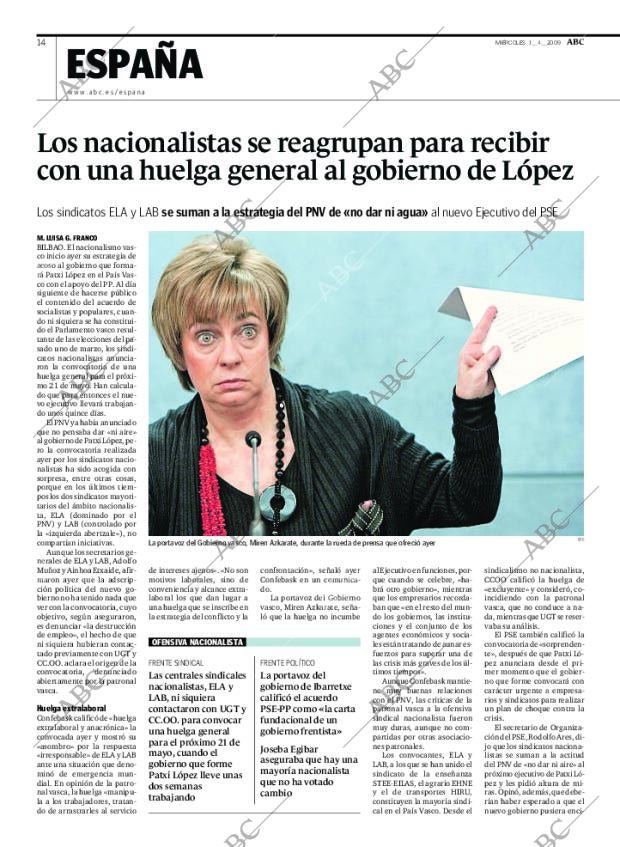 ABC MADRID 01-04-2009 página 14