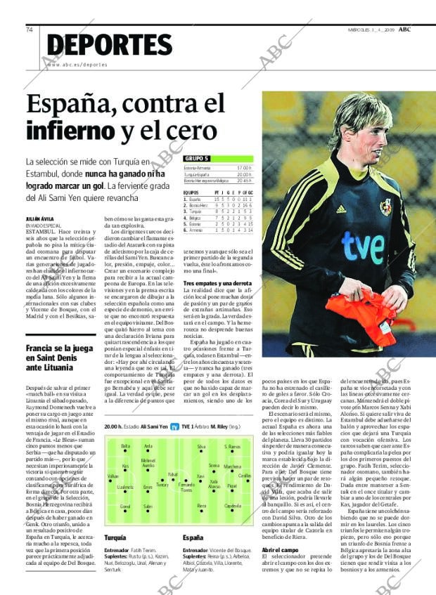 ABC MADRID 01-04-2009 página 74