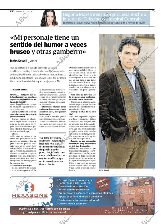 ABC MADRID 14-04-2009 página 85
