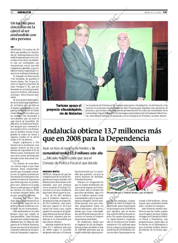 ABC SEVILLA 16-04-2009 página 42