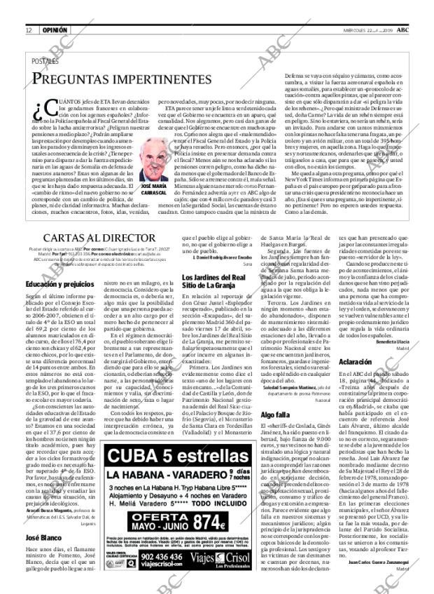 ABC MADRID 22-04-2009 página 12