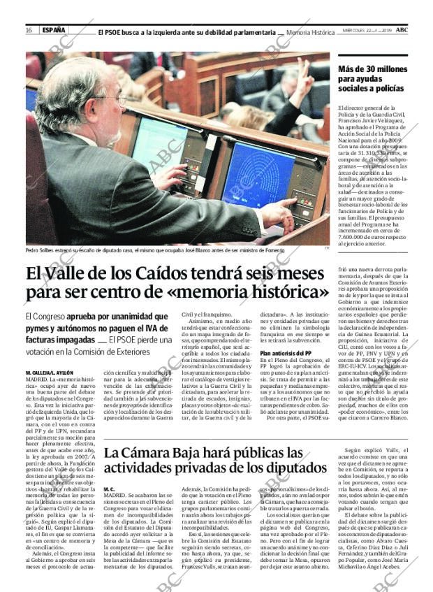 ABC MADRID 22-04-2009 página 16