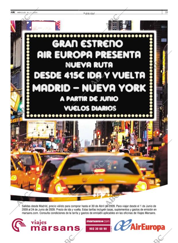 ABC MADRID 22-04-2009 página 19