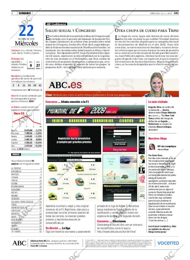 ABC MADRID 22-04-2009 página 2