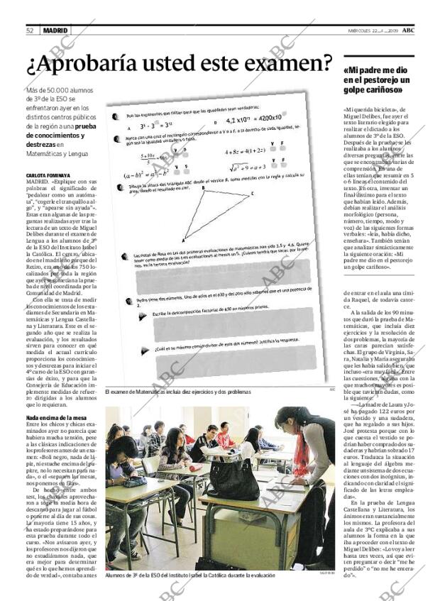 ABC MADRID 22-04-2009 página 52