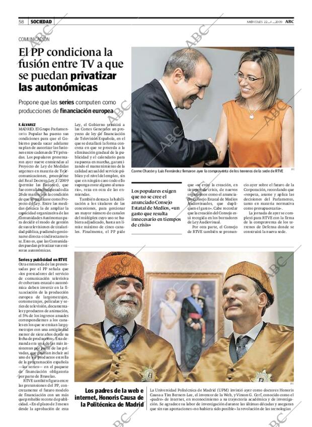 ABC MADRID 22-04-2009 página 58