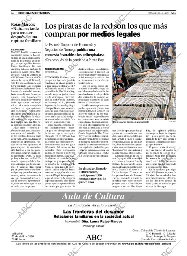 ABC MADRID 22-04-2009 página 62