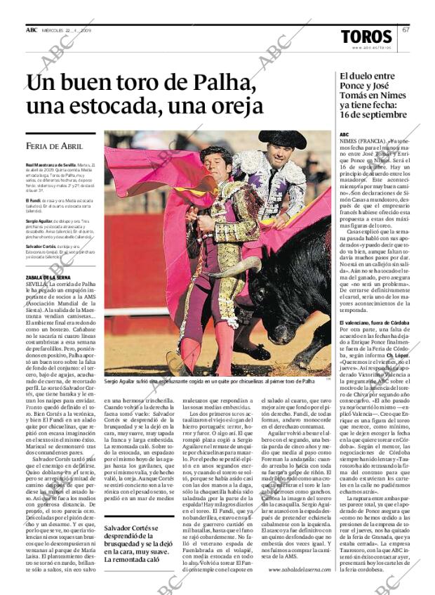 ABC MADRID 22-04-2009 página 67