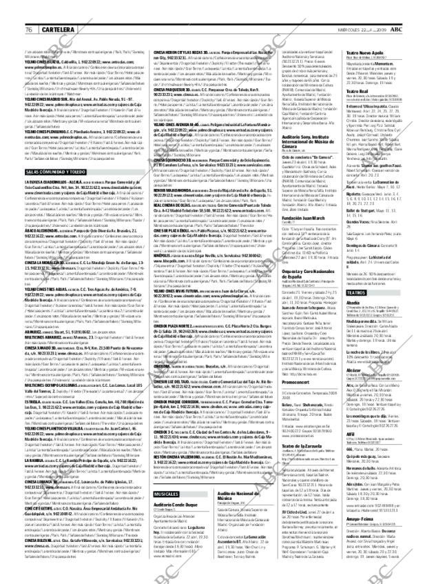 ABC MADRID 22-04-2009 página 76