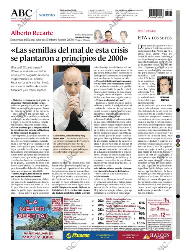 ABC MADRID 22-04-2009 página 96