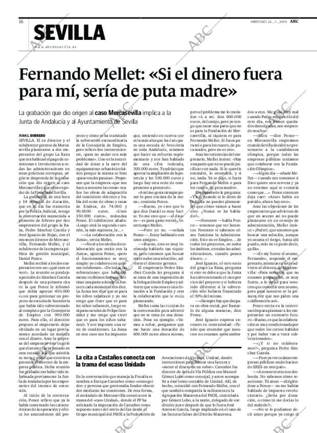 ABC SEVILLA 22-04-2009 página 16