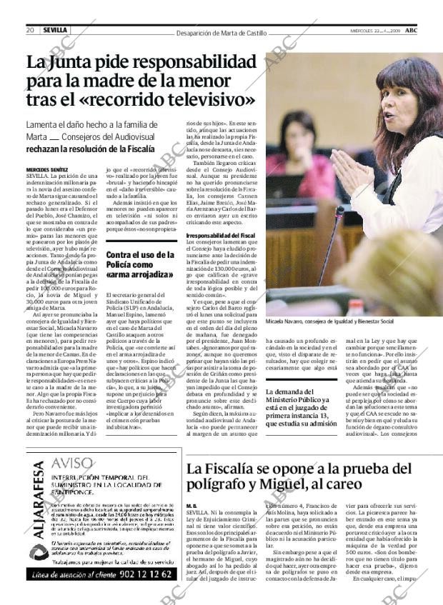 ABC SEVILLA 22-04-2009 página 20