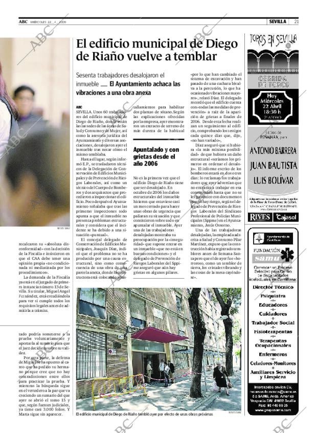 ABC SEVILLA 22-04-2009 página 21
