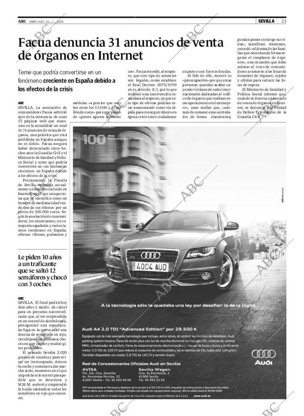 ABC SEVILLA 22-04-2009 página 23
