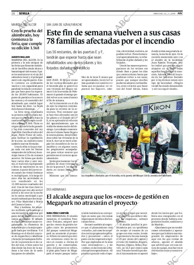 ABC SEVILLA 22-04-2009 página 28