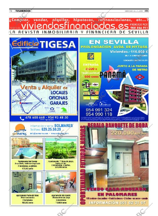 ABC SEVILLA 22-04-2009 página 78