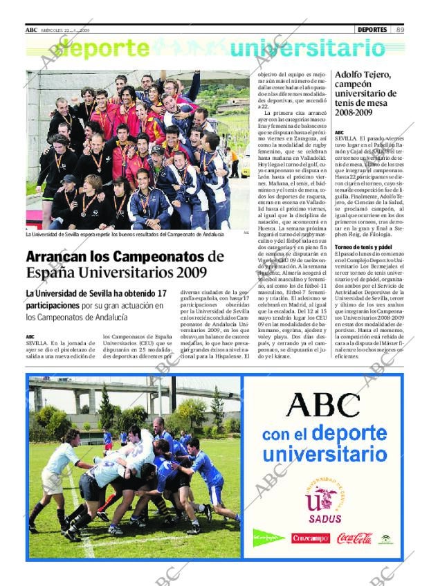 ABC SEVILLA 22-04-2009 página 89