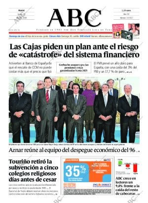 ABC MADRID 23-04-2009 página 1