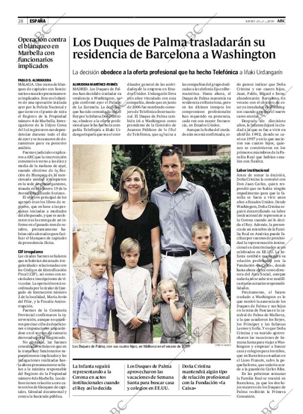 ABC MADRID 23-04-2009 página 28