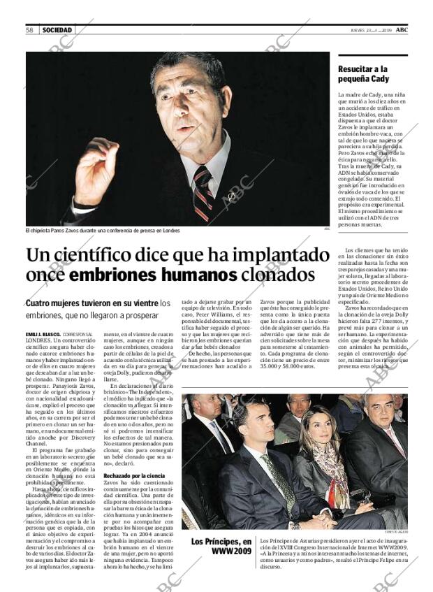 ABC MADRID 23-04-2009 página 58