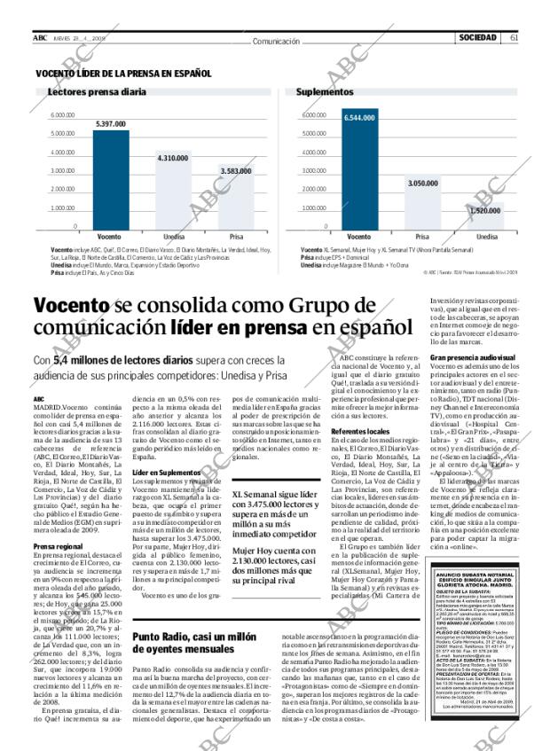 ABC MADRID 23-04-2009 página 61