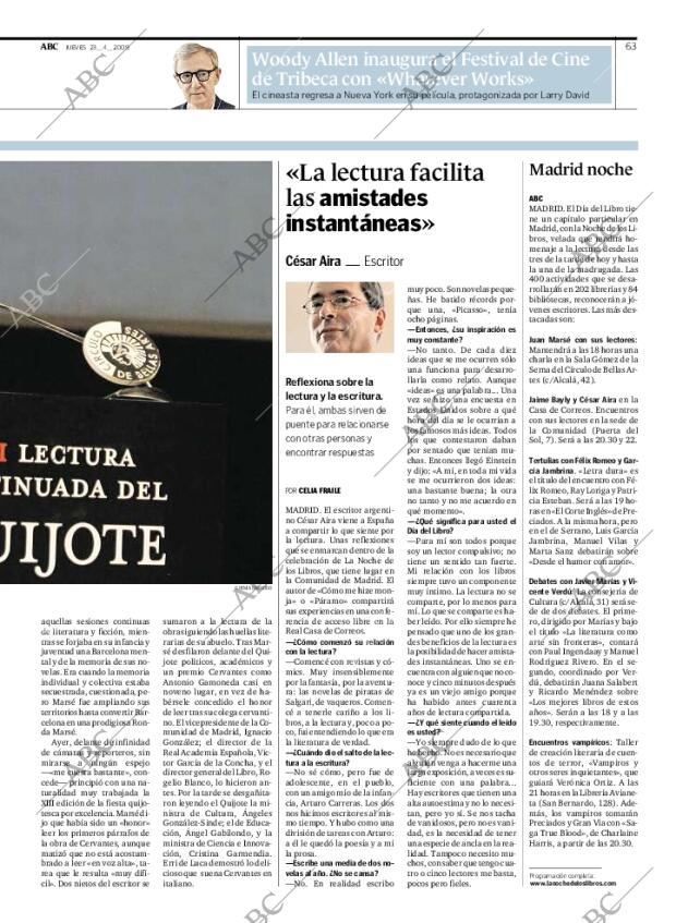 ABC MADRID 23-04-2009 página 63