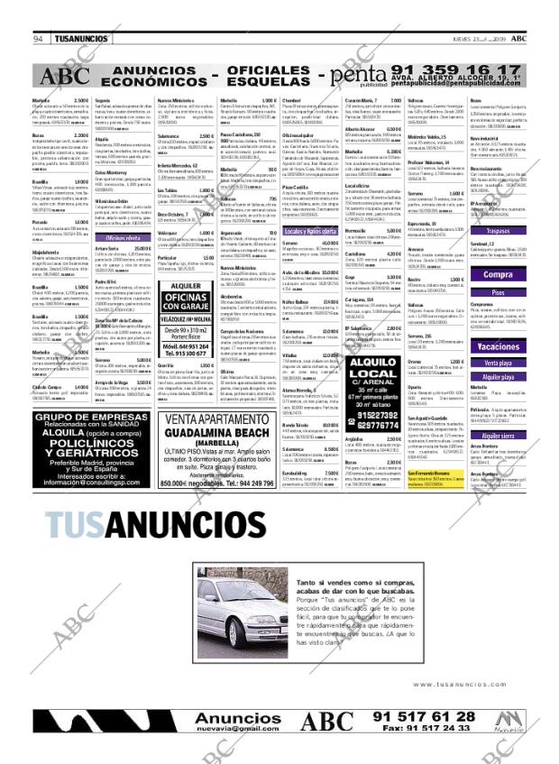 ABC MADRID 23-04-2009 página 94