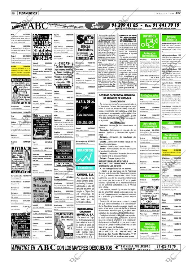 ABC MADRID 23-04-2009 página 96