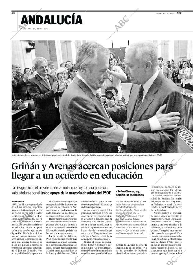 ABC SEVILLA 23-04-2009 página 40