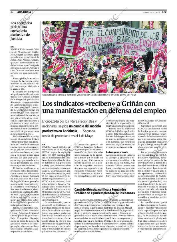 ABC SEVILLA 23-04-2009 página 44