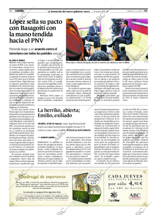 ABC SEVILLA 23-04-2009 página 54