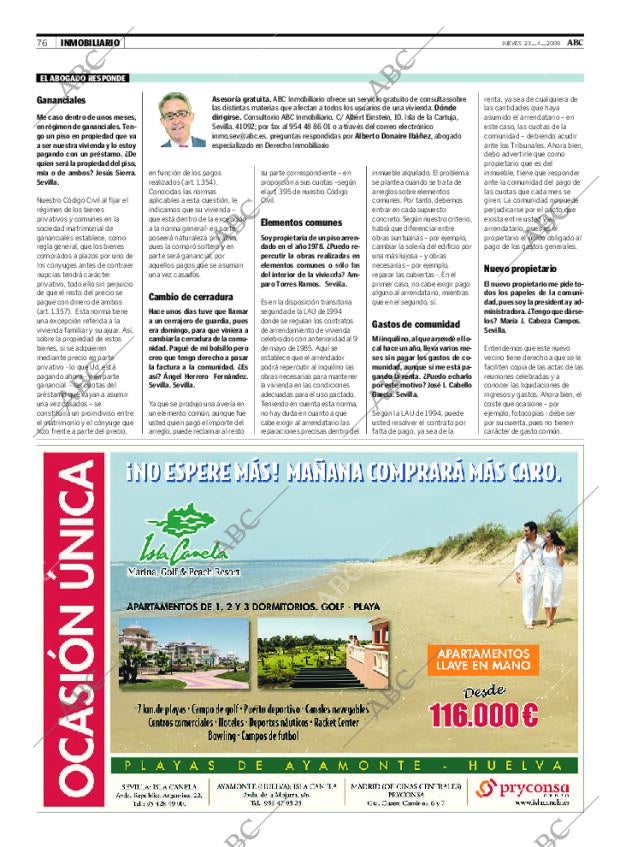 ABC SEVILLA 23-04-2009 página 76