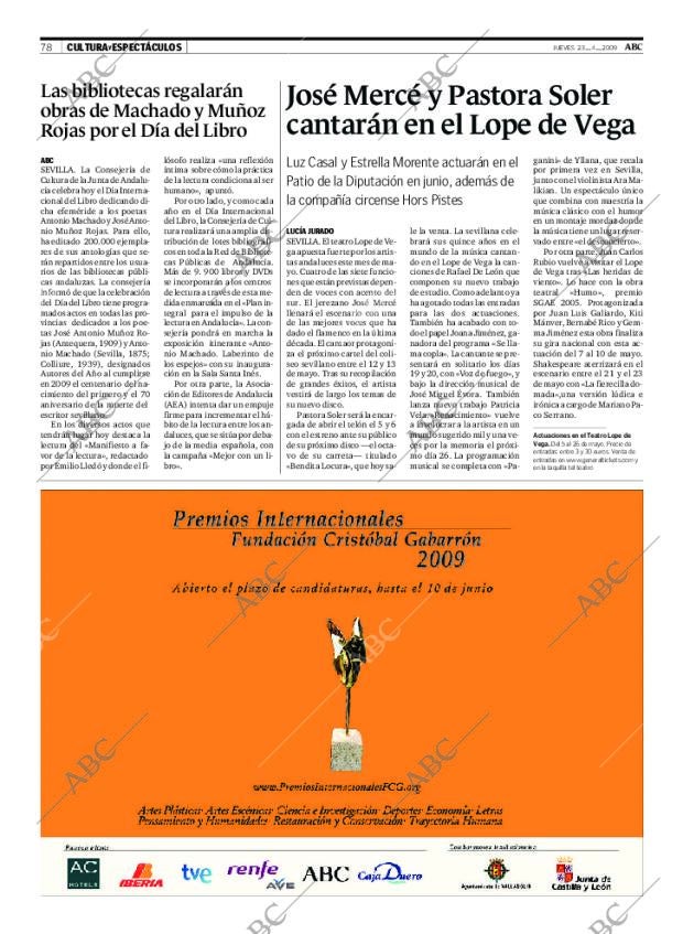 ABC SEVILLA 23-04-2009 página 78