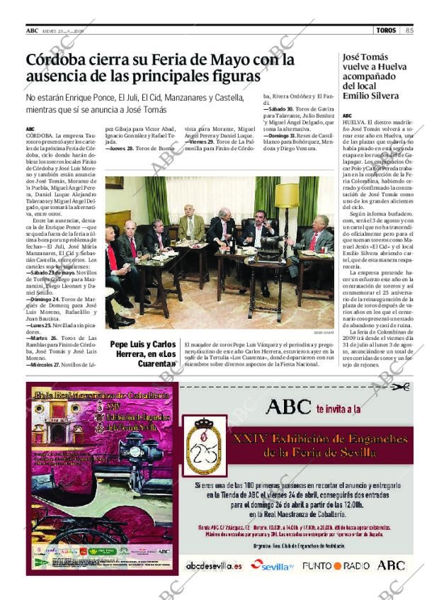 ABC SEVILLA 23-04-2009 página 85