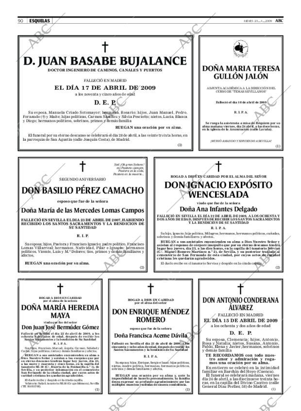 ABC SEVILLA 23-04-2009 página 90