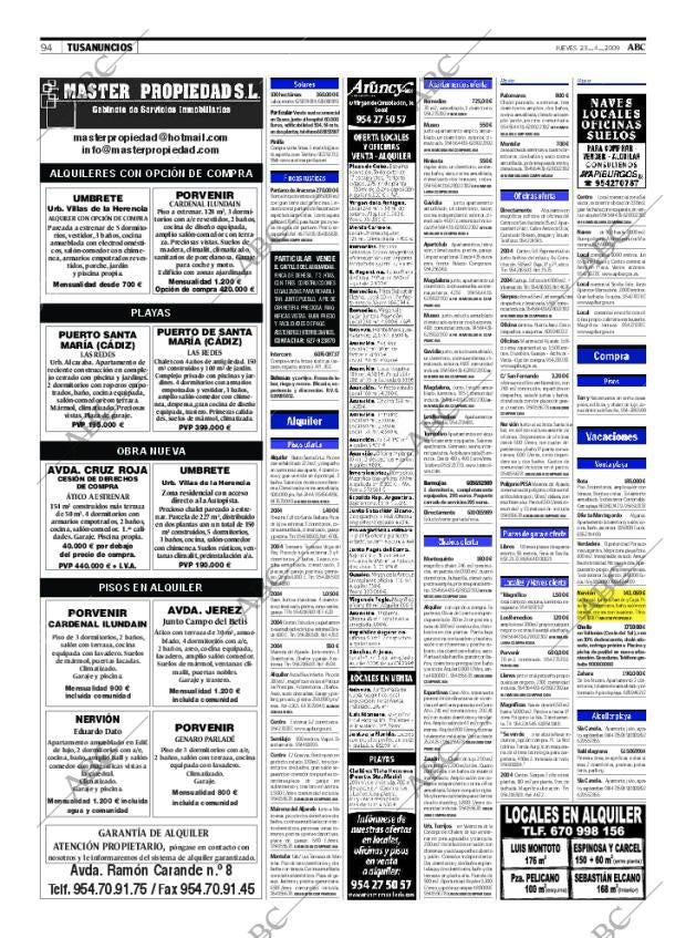 ABC SEVILLA 23-04-2009 página 94