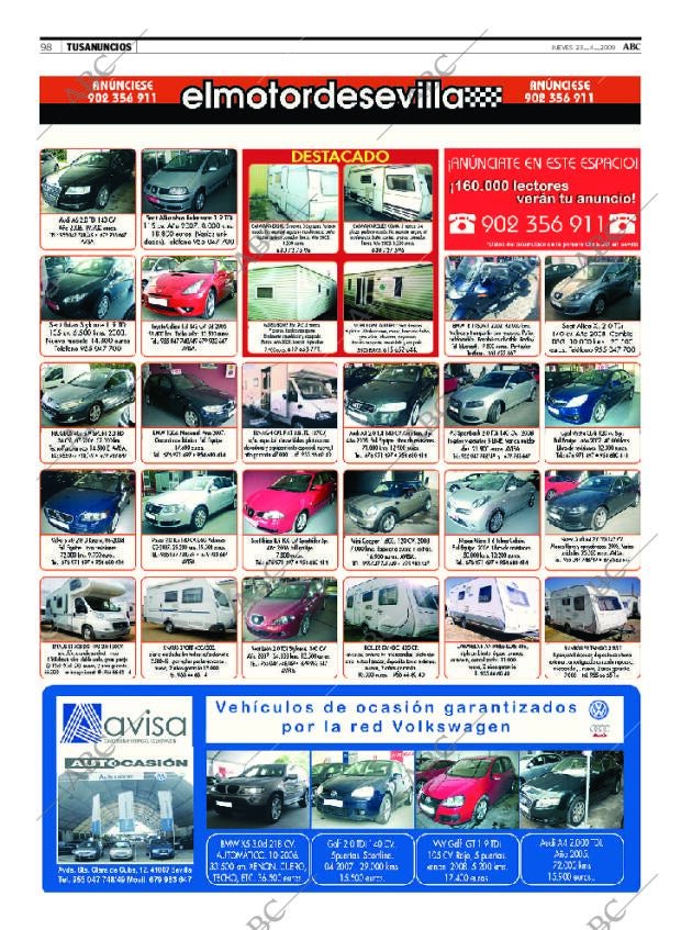 ABC SEVILLA 23-04-2009 página 98