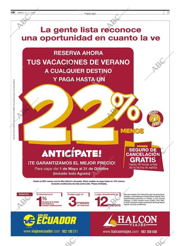 ABC MADRID 24-04-2009 página 13