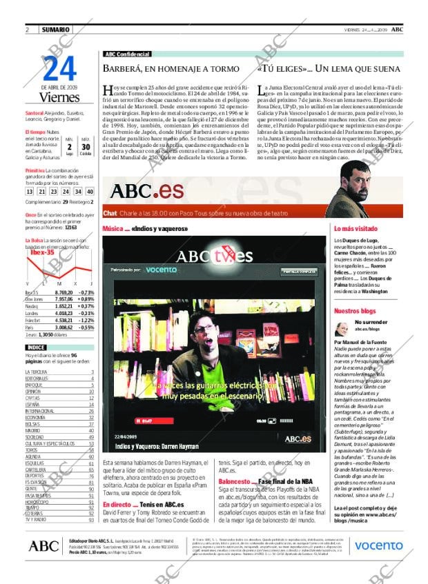 ABC MADRID 24-04-2009 página 2