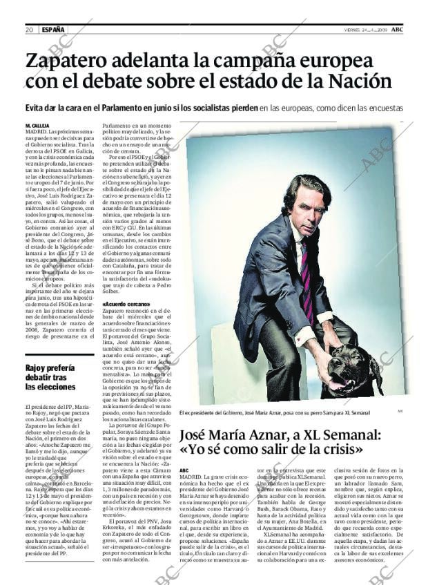 ABC MADRID 24-04-2009 página 20