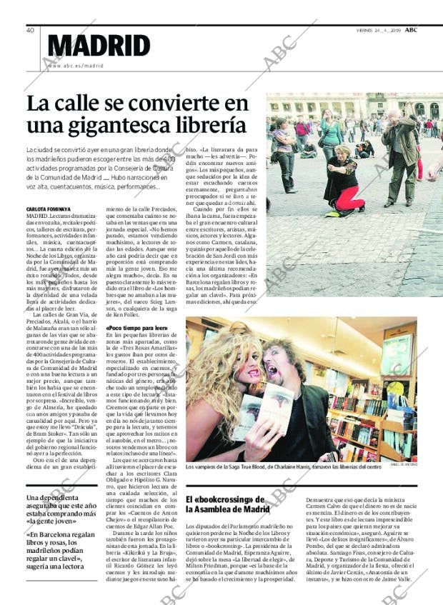 ABC MADRID 24-04-2009 página 40