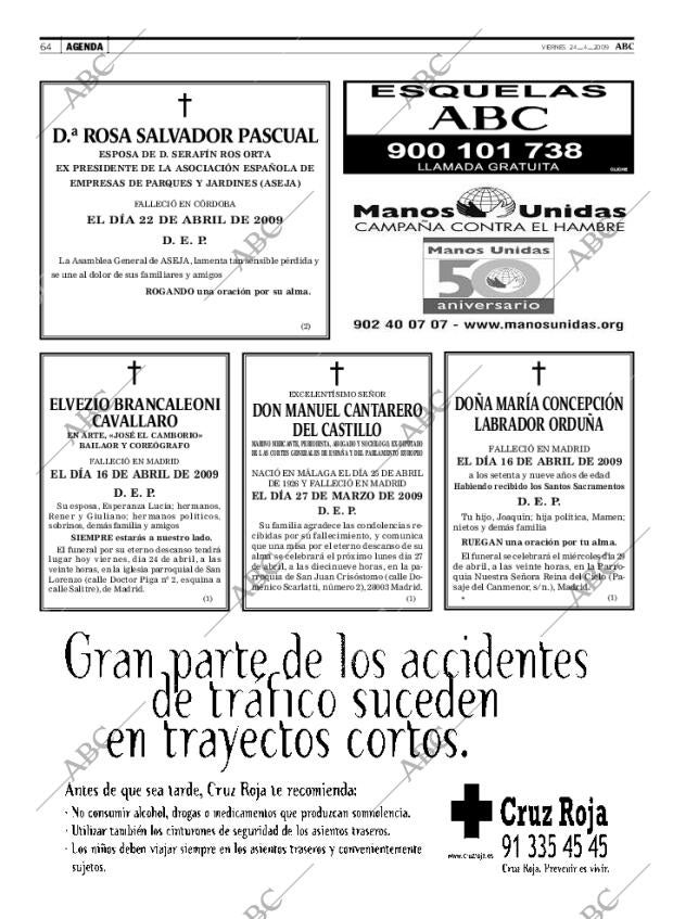 ABC MADRID 24-04-2009 página 64