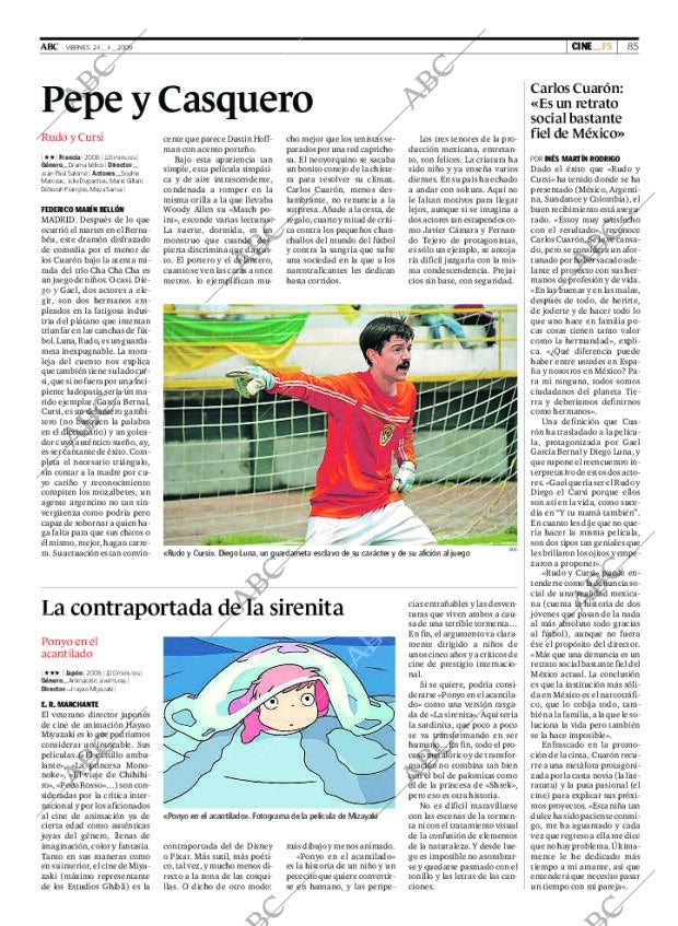 ABC MADRID 24-04-2009 página 85