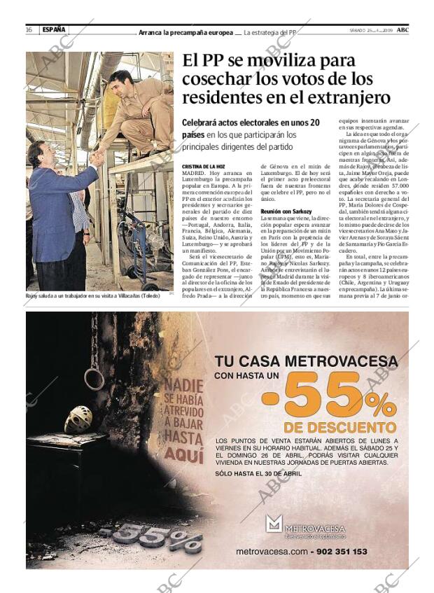 ABC MADRID 25-04-2009 página 16