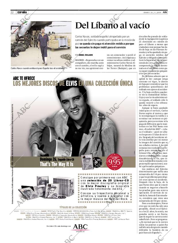 ABC MADRID 25-04-2009 página 22