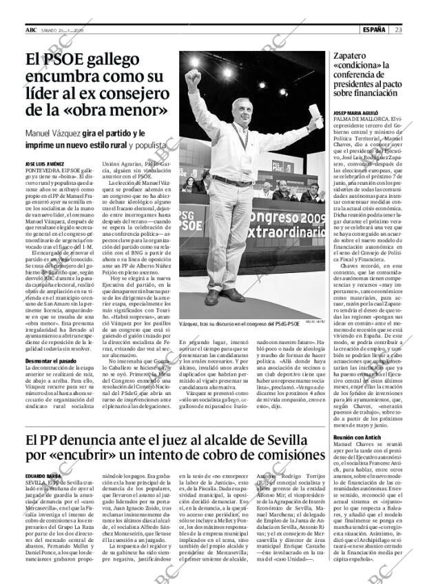 ABC MADRID 25-04-2009 página 23
