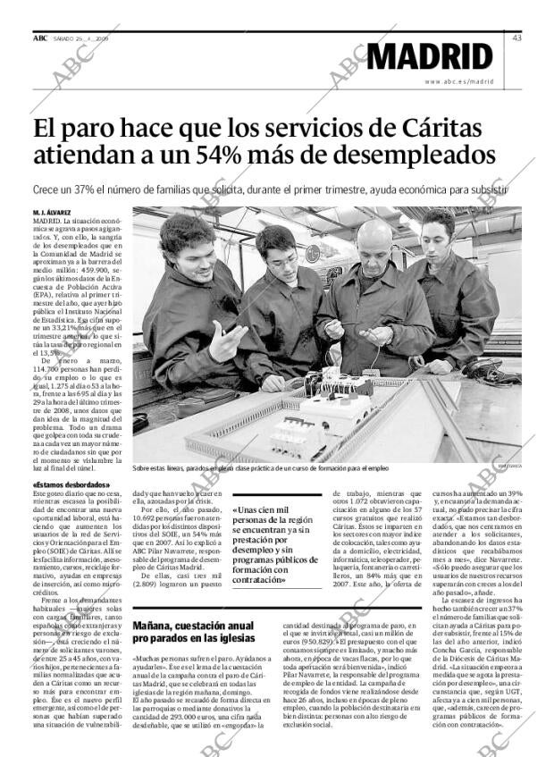 ABC MADRID 25-04-2009 página 43
