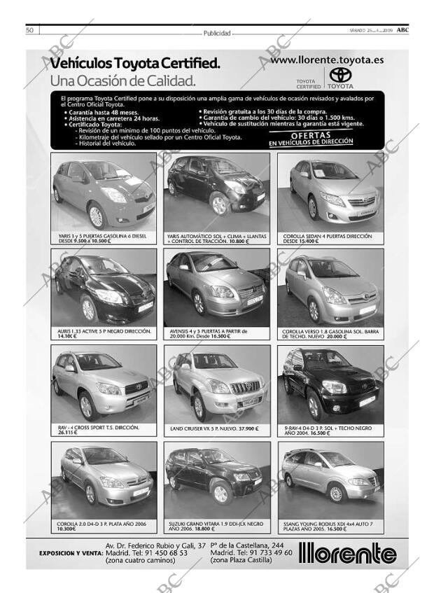 ABC MADRID 25-04-2009 página 50